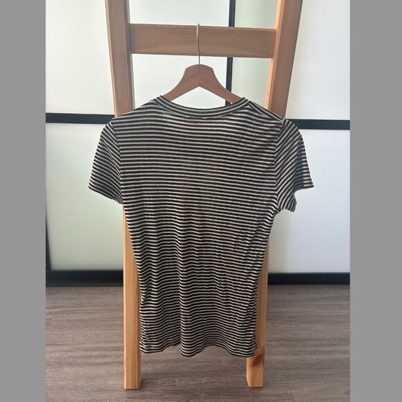 mbyM Black and White Striped T-shirt - Picture 2 of 5